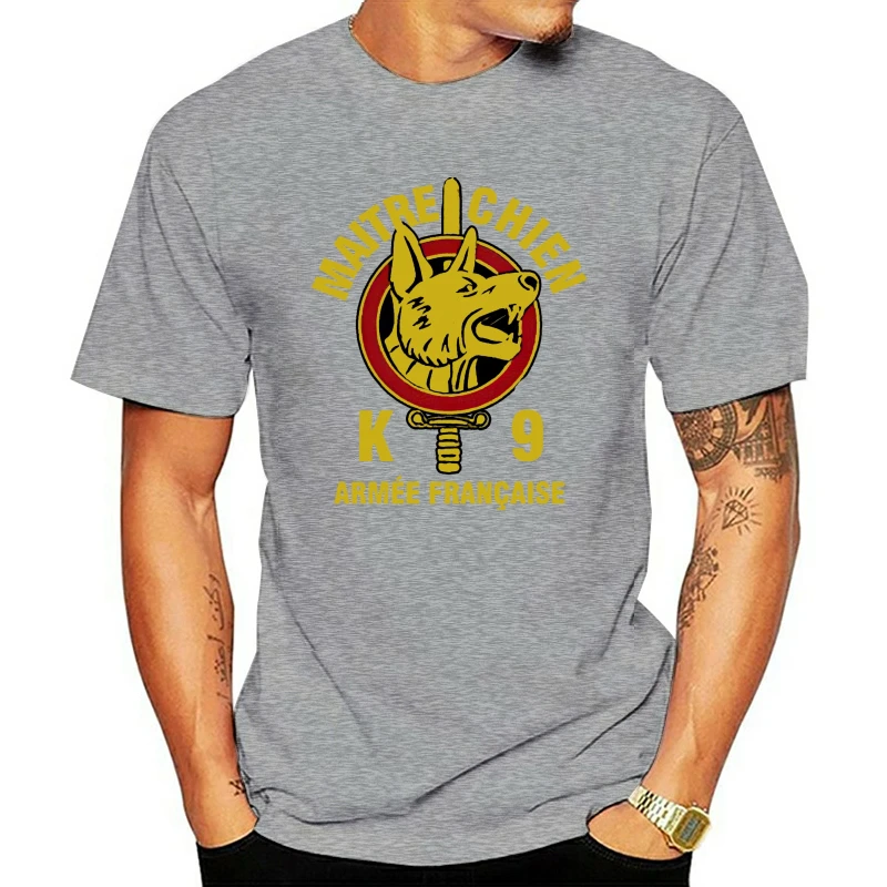

France Maitre Chien French Army War Dog K9 Special Forces Logo Military T-shirt