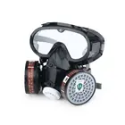 Полнолицевой респиратор, противогаз, защитная химическая противопылевая маска с фильтром, военный комплект защитных очков для глаз, защита для безопасности на рабочем месте