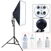 photography softbox lighting kit 5070cm four socket lamp softbox e27 lamp holder photo soft box for photography photo studio
