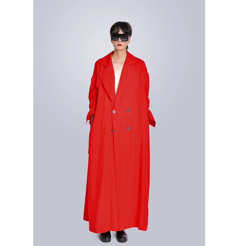 MISHOW Milan Fashion Week весна/лето 2020 Женское пальто с отложным воротником длинным рукавом