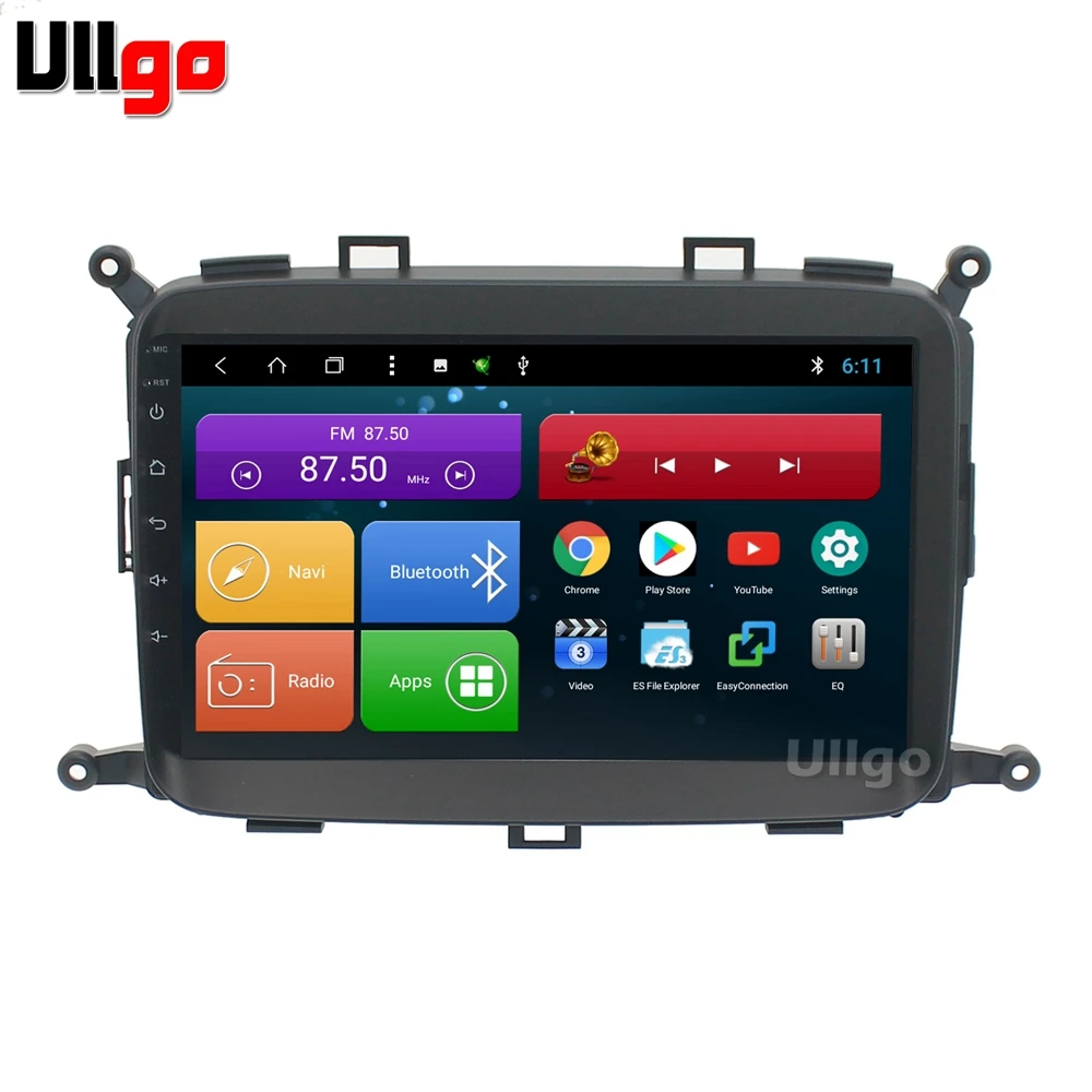 9 дюймов Восьмиядерный Android 0 автомобильный DVD GPS для Kia Carens 2013 + авторадио головный