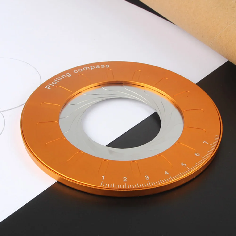 

Geometry Adjustable Size School Woodworking Aluminum Alloy Circle Drawing Tool Professional Inspiring Rotary Stationery