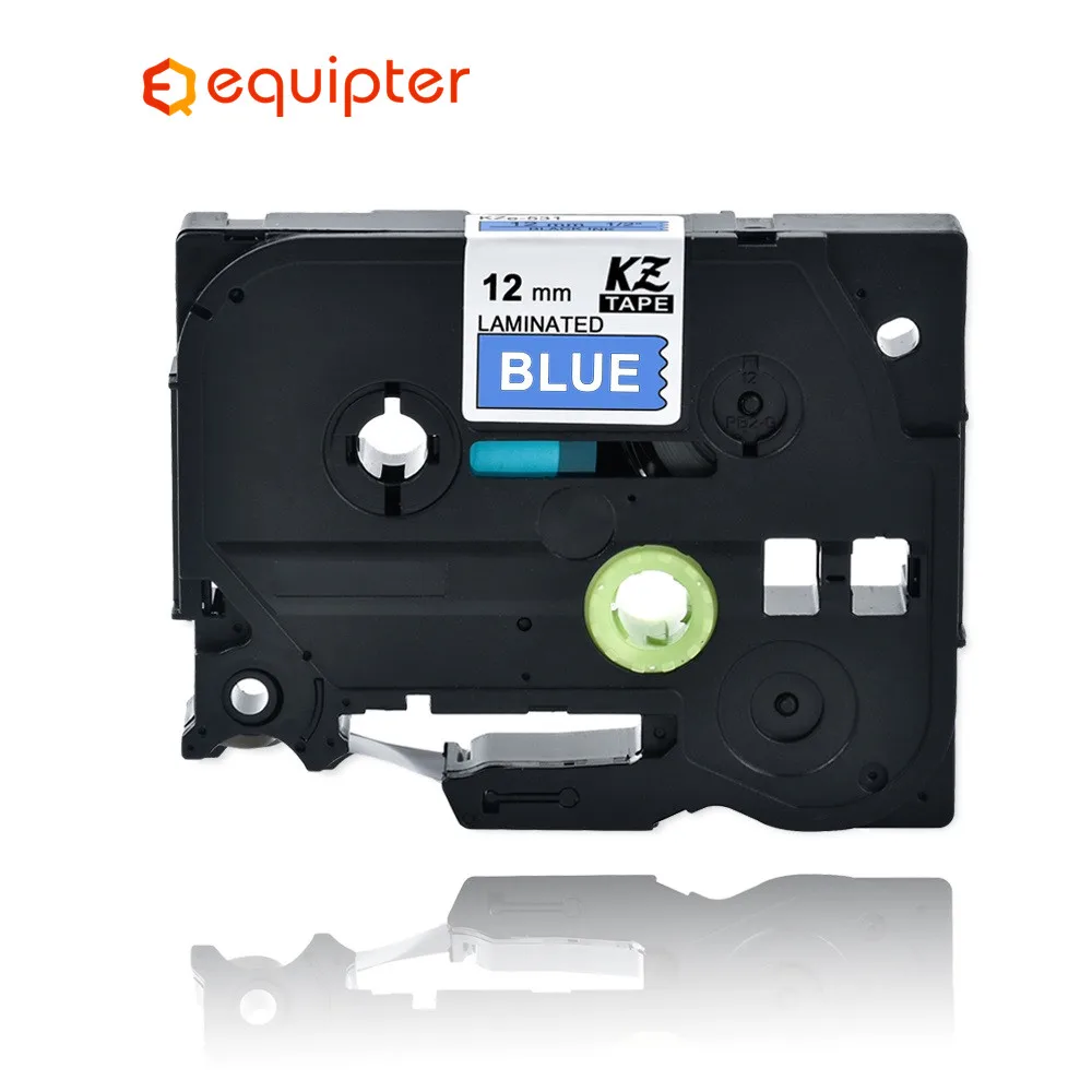 

White on blue 12mm Tze535 Compatible Brother p-touch label printers Refill Label Tape Tze-535 tz-535 tze tz 535 tz535 ribbon