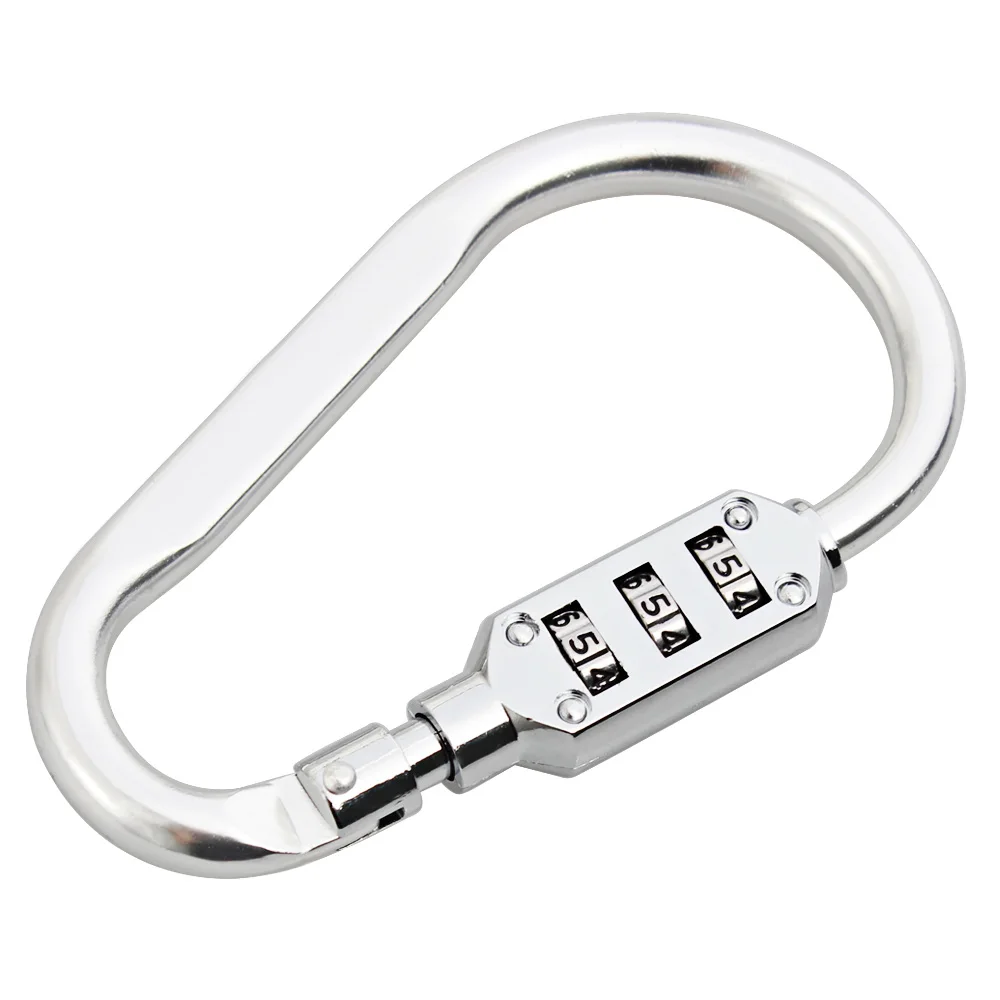 Хромированный замок на шлем безопасности 3 значный с т образным стержнем для