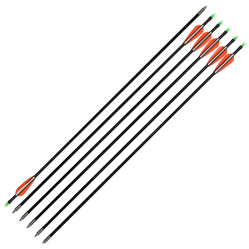 

Bow and arrow hunting arrow recurve beautiful hunting traditional bow general new glass steel arrow shooting game practice arrow