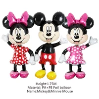 175cm giant disney mickey minnie mouse foil balloons kids birthday party decorations home decor baby shower cartoon couples gift