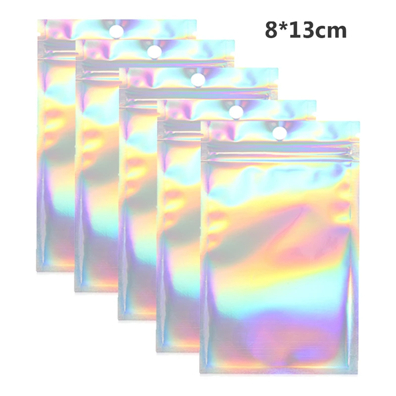 20 шт. самоклеющиеся курьерские Сумки с лазерным голографическим полиэтиленовым