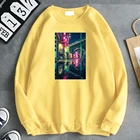 Мужская толстовка с капюшоном и принтом, в стиле Харадзюку