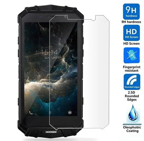 Безопасность Чехол Для Doogee S60 закаленное Стекло 2.5D с уровнем твердости 9H Защитная
