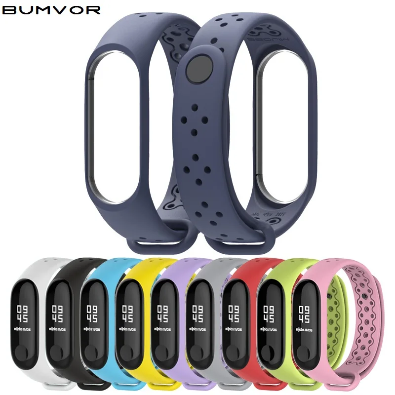Для Mi Band 4 ремешок на запястье для Xiaomi 3 спортивный силиконовый браслет