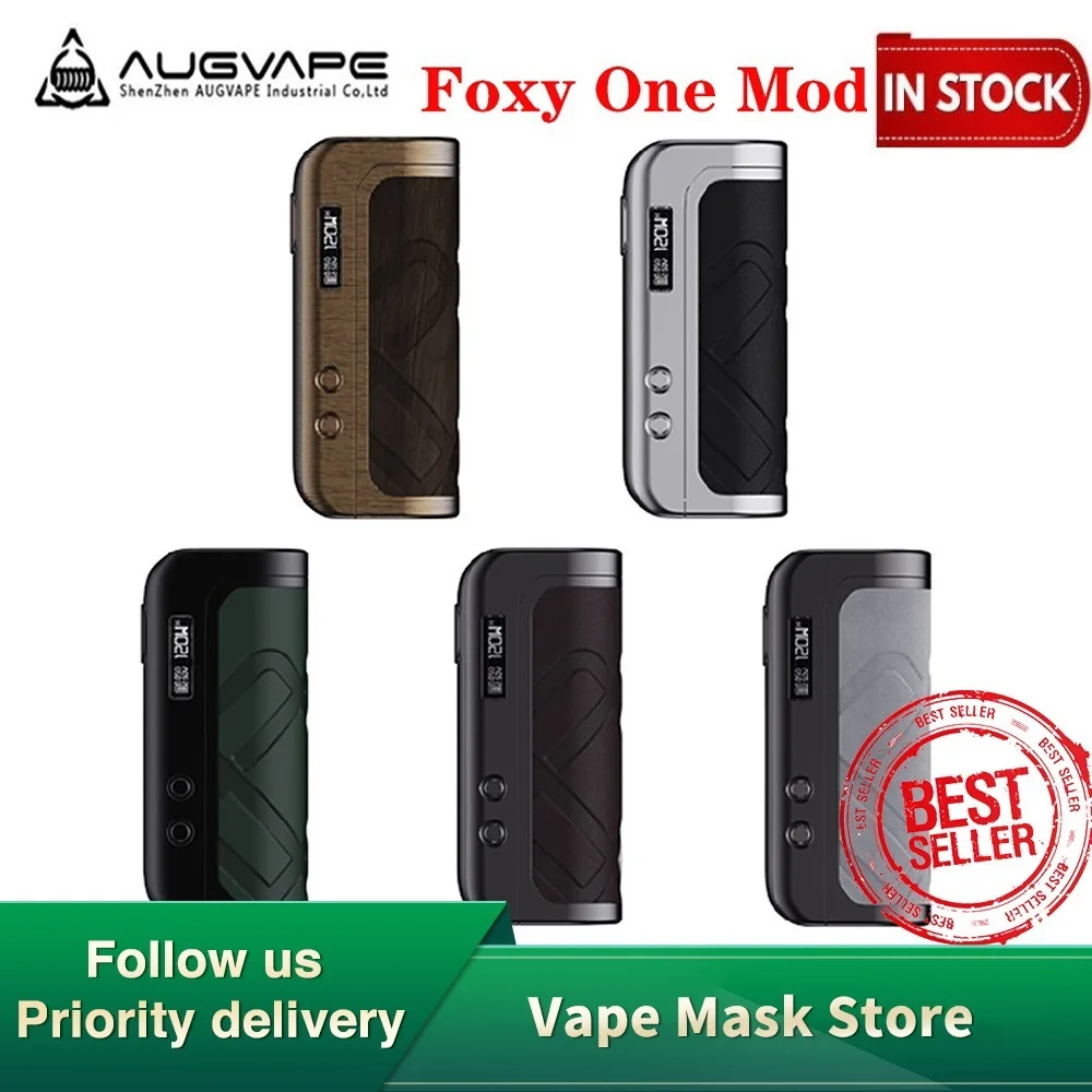Лидер продаж оригинальный испаритель Augvape FOXY ONE Box Mod электронная сигарета 120 Вт