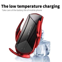 15w wireless car charger automatic clamping fast charging phone holder mount car for iphone huawei samsung smart phones