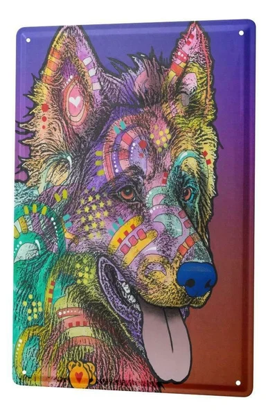 

Tin Sign Ravtive Vet Practice Colorful Dog Coffee Bar Decoration