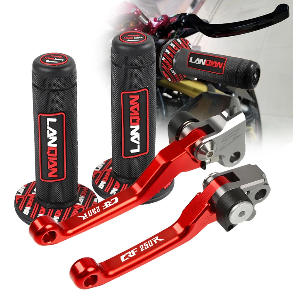

For Honda CRF250R CRF 250R CRF250 R 2004 2005-2006 Motorcycle Dirt Bike CNC Aluminum Brake Clutch Levers Hand Grip Handlebar