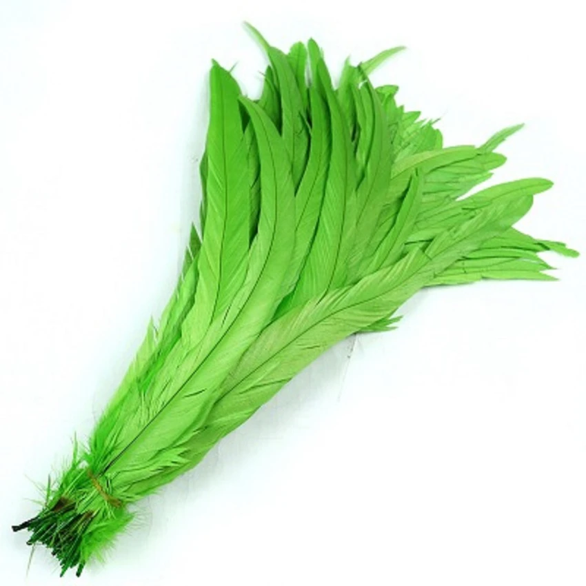 50 шт/партия натуральный бирюзовый синий/Озеро Синий Красивые перья петуха 25-30