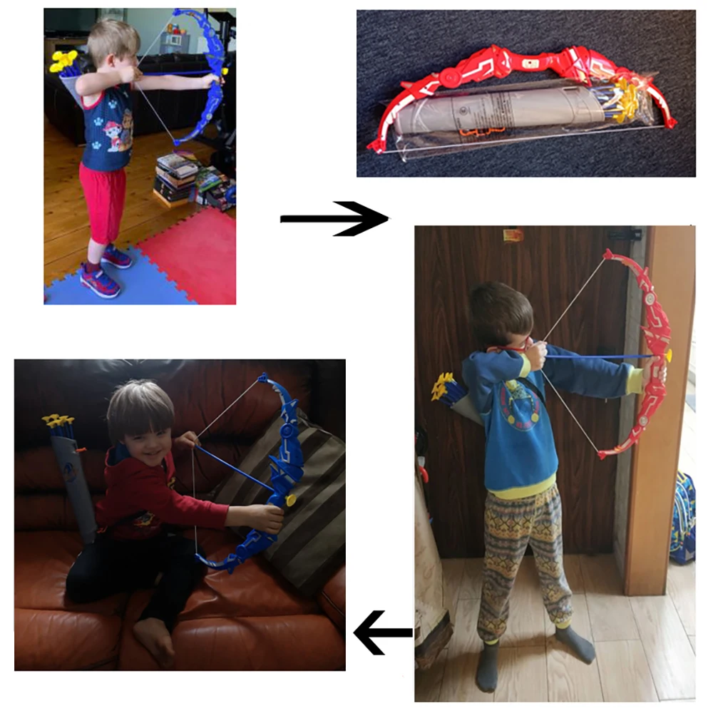 Детская игрушка Имитация лука и стрелы для мальчиков складная взаимодействия