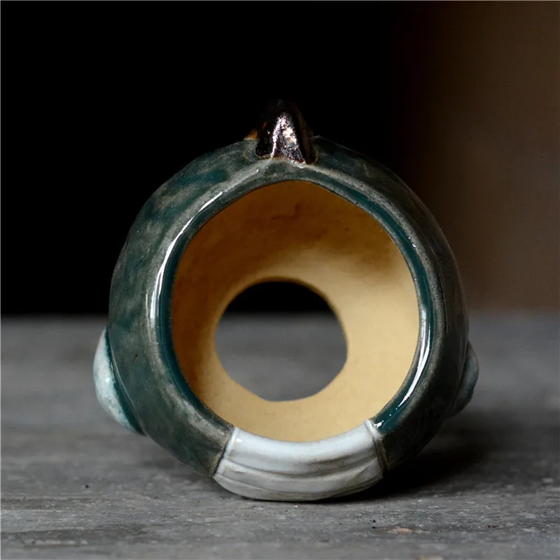 

Niuer ceramics hand-made succulent flowerpot originality ventilation property Dinosaurs