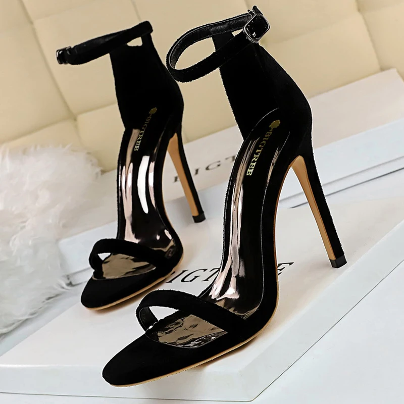 

BIGTREE Shoes Summer Women Sandals Sexy Stiletto Heels Sandals Ladies Shoes High Heels 2023 New Heeled Sandals Lady Sandals