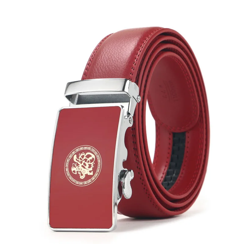 Ремень мужской длинный под джинсы с автоматической пряжкой 110-130 | Аксессуары для