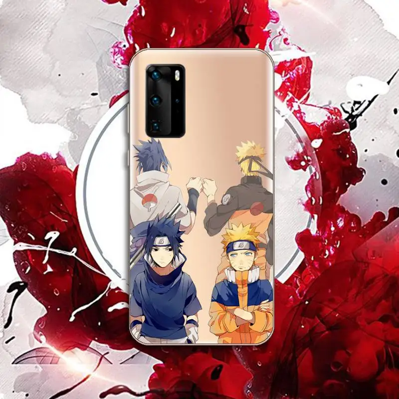 

Naruto Kakashi Sasuke anime Phone Case Transparent for Huawei P honor 8 10i 20 30 40 smart 2019