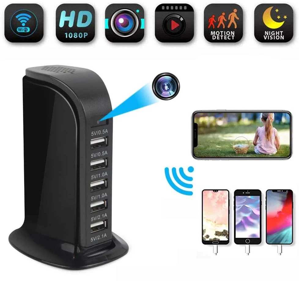 EVKVO мини камера 4K WIFI 1080P IP беспроводная безопасности USB настенное зарядное