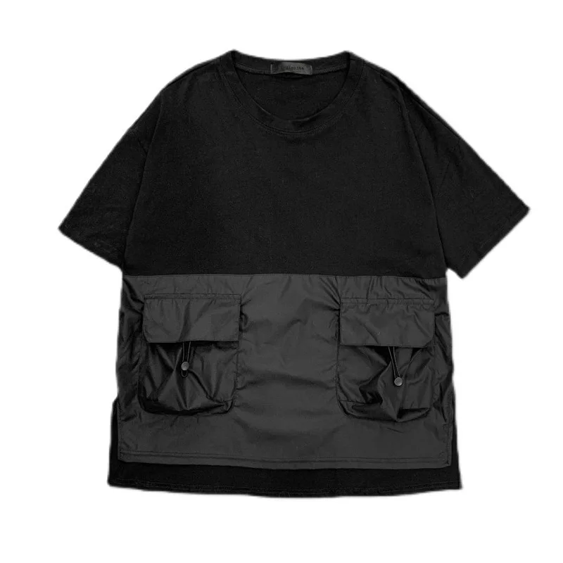 

Unique Style Gothic Mens T Shirts Hot Streetwear Black Tee Cotton Polyester Tshirt New Fashion Men Clothing Outdoor Street Photo