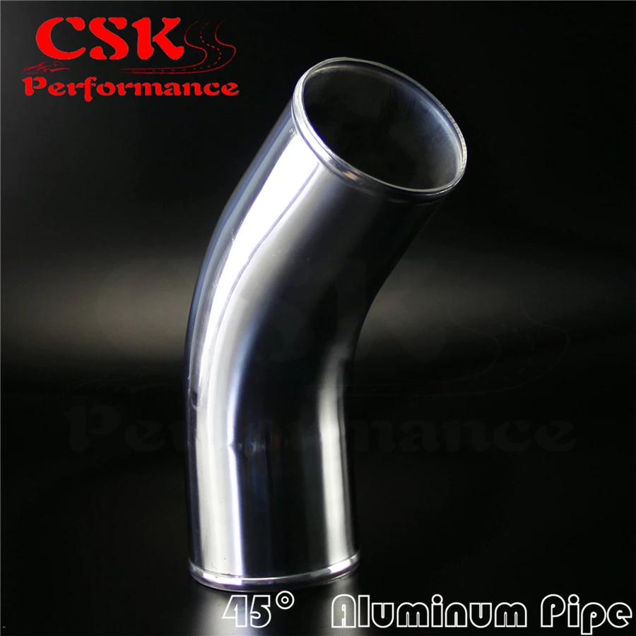 

45 Degree 89mm 3.5" inch Aluminum Intercooler Intake Pipe Piping Tube hose
