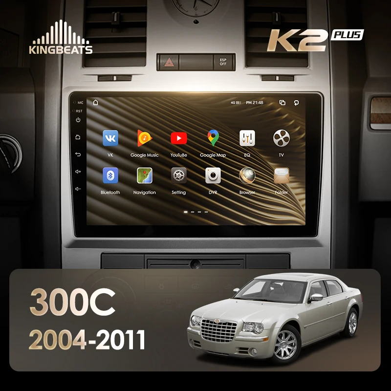 KingBeats штатное головное устройство For Chrysler 300C 1 2004 - 2011 GPS Android 10 автомагнитола на