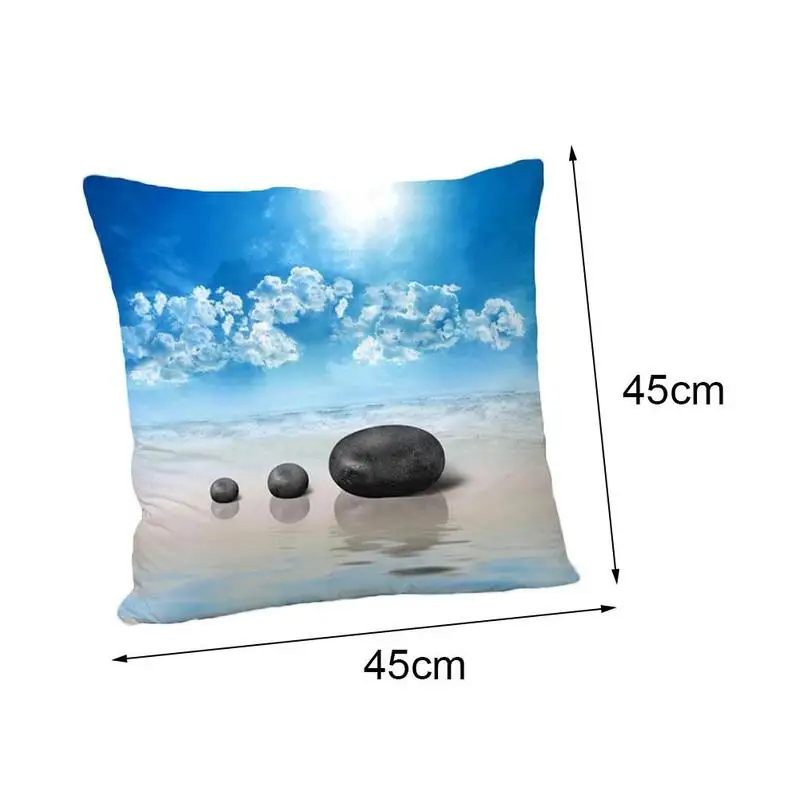 

Stones And Flowers Decorative Pillowcases Throw Pillow Case living Room Decoratiion Accessories House Cushion Cover