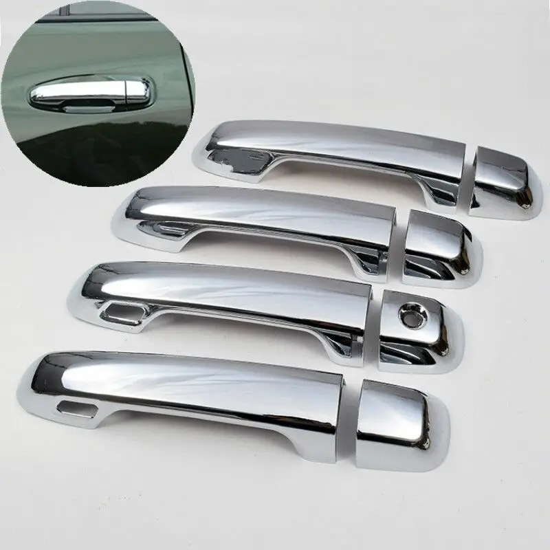 For Toyota 4Runner 4 Runner 2010 2011 2012 2013 2014 2015 2016 2017 Chrome Car Door Handle Cover Decor Trim Styling Accessories