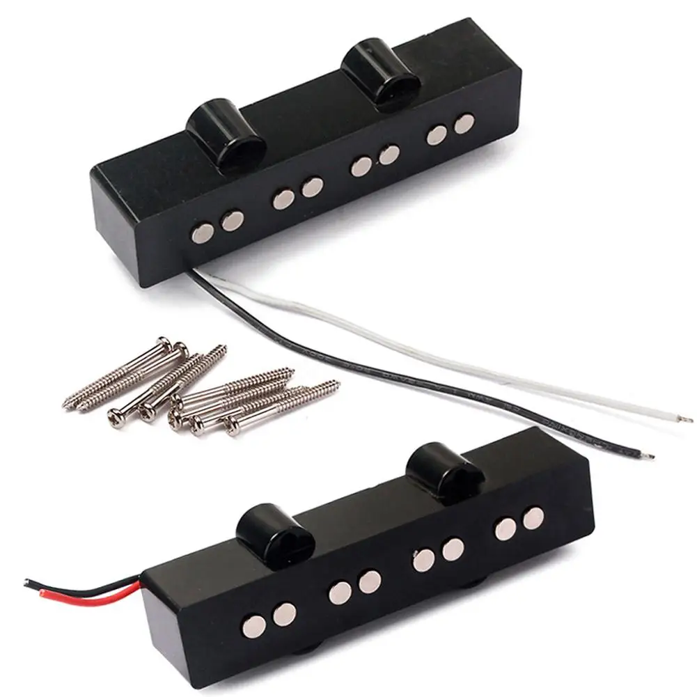 2-шт./лот звукосниматель 4-струнный Электрический басовый мост открытый звук