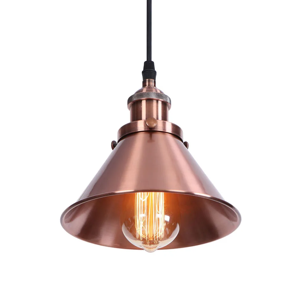 Винтажный подвесной светильник в стиле индастриал светодиодный Железный Абажур