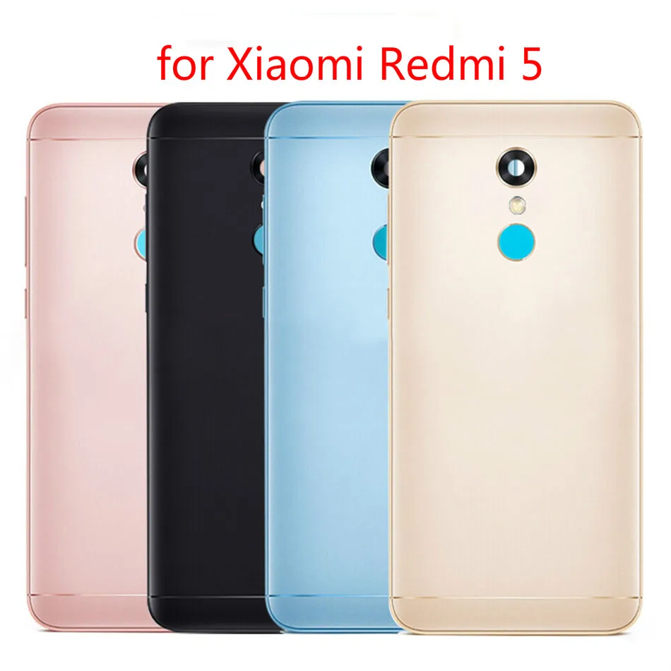 Чехол для Xiaomi Redmi 5 задняя крышка аккумулятора с кнопкой питания и регулятором