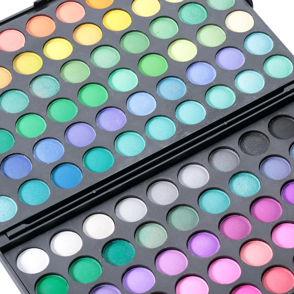 Новинка 2019 Модная палитра теней для век девушек 120 цветов матовое стекло с
