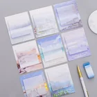 Бумага для заметок с пейзажем, 30 листовупаковка, клейкие закладка для заметок