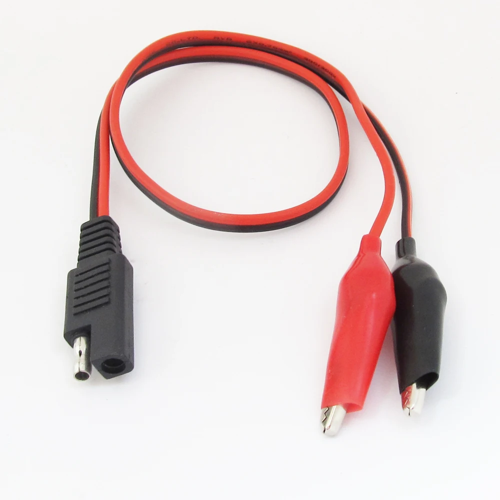 Автомобильный кабель 18AWG 10 шт. 50 см SAE DC Power на двойной большой зажим 45 мм |