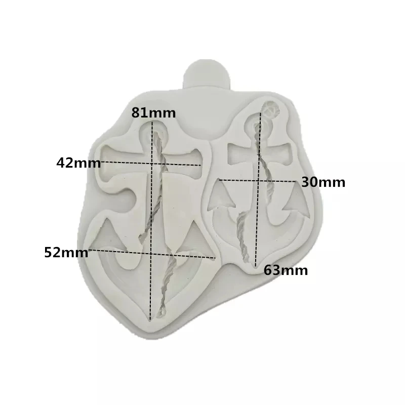 

Anchor Resin Fondant Silicone Mold for DIY Pastry Cupcake Dessert Plaster Decoration Kitchen Accessories Baking Tool