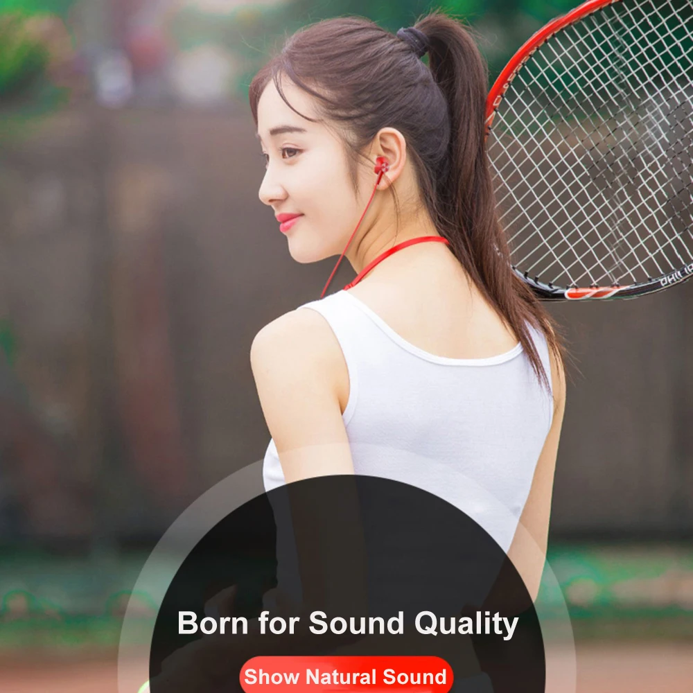 Беспроводные наушники красного цвета Bluetooth громкой связи магнитные