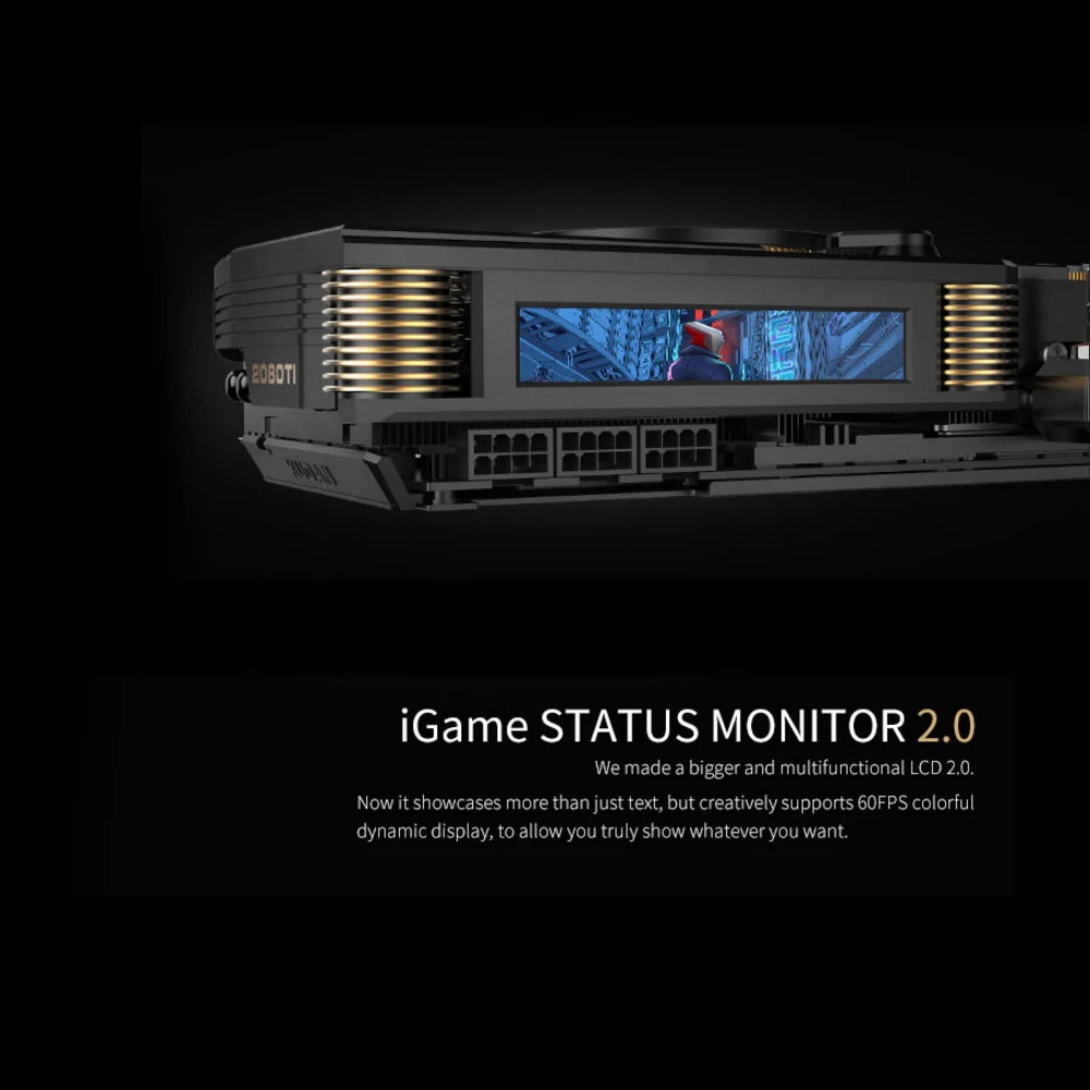 Красочная видеокарта iGame GeForce RTX 2080 Ti Kudan GDDR6 11 GB, графическая карта 1818 MHz, одноклавишная игровая графическая карта GPU