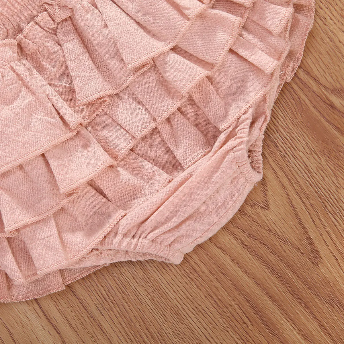 Летний комплект одежды для новорожденных маленьких девочек с короткими рукавами