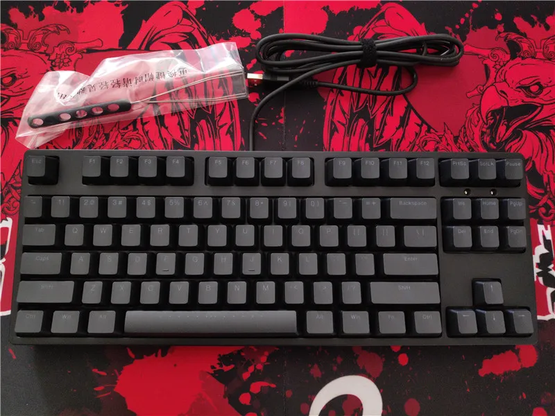 IKBC F108 F87 TKL механическая клавиатура без ключа синий светодиод cherry mx Переключатель коричневый синий белый led подсветка игровая клавиатура