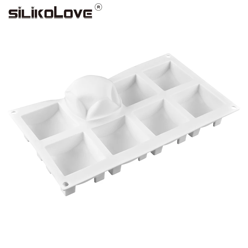 Силиконовая форма SILIKOLOVE для выпечки сделай сам 8 дюймов прямоугольная маффинов