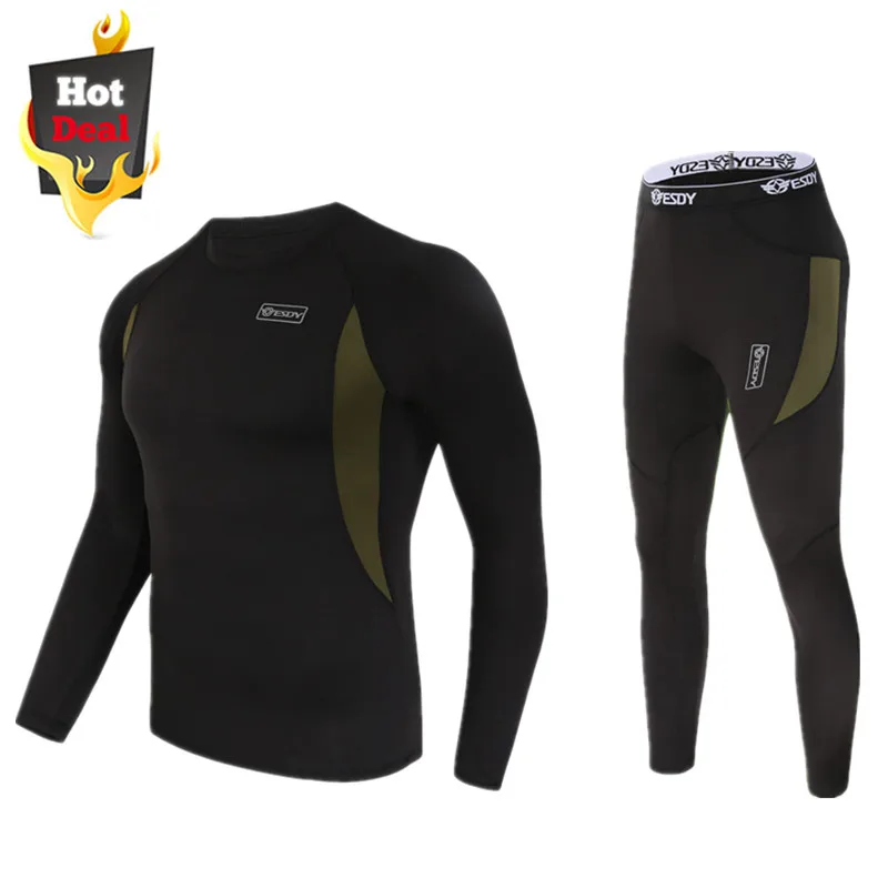 Комплект из джерси и флиса для велоспорта мужское компрессионное термобелье