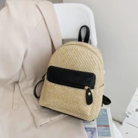 weave mini bagpacks for girl 2021 luxury new leisure backpack travel multi function shoulders bags girl gift beach bag ladies