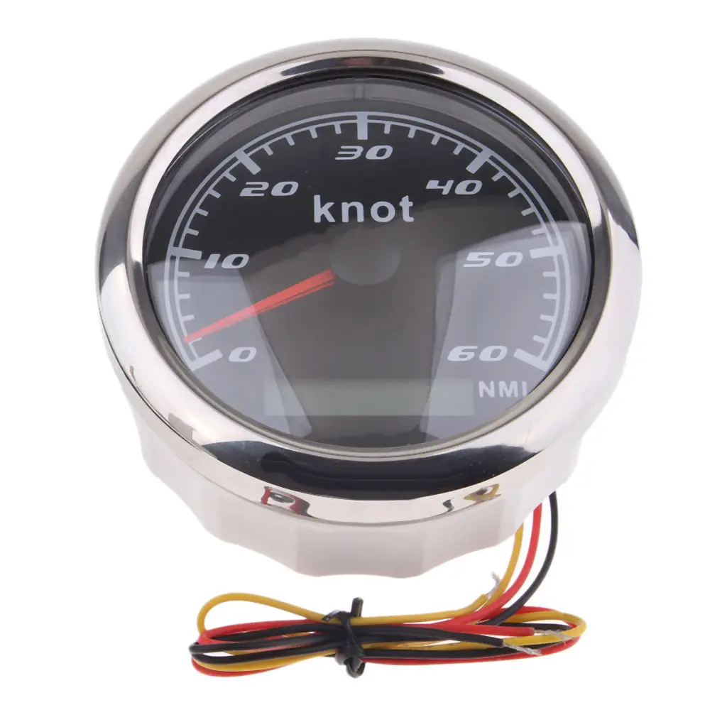 

Marine Car Digital GPS Speedometer Gauge 0-60 Knot 85mm 316L Chrome