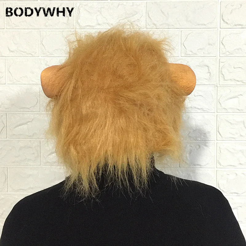 Костюм талисмана ручной работы с маской льва и головой животного костюм для