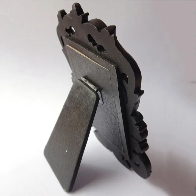 Классические ветви барокко маленькая фоторамка черно-белая двухцветная