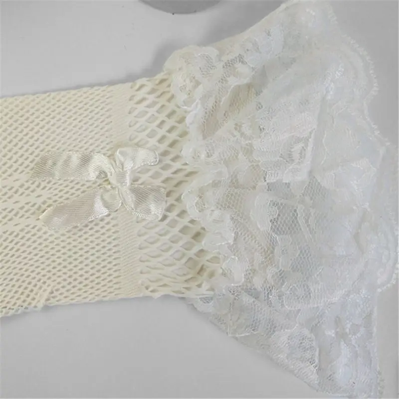 1 пара Детские сетчатые перчатки с искусственным жемчугом|Женские перчатки| |