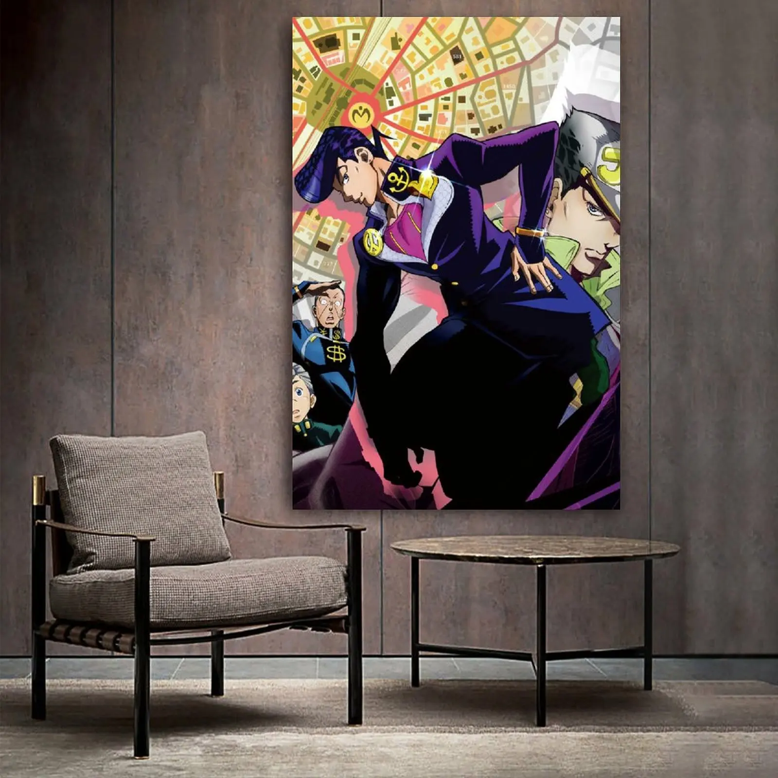 

Настенный плакат с изображением невероятных приключений Джоджо «Алмаз Небьющийся»