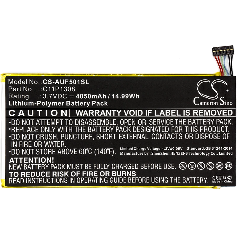 

Аккумулятор Cameron Sino 4050 мАч для Asus Transformer Pad TF501T Transformer Pad TF502T,0B200-00620100 C11P1308